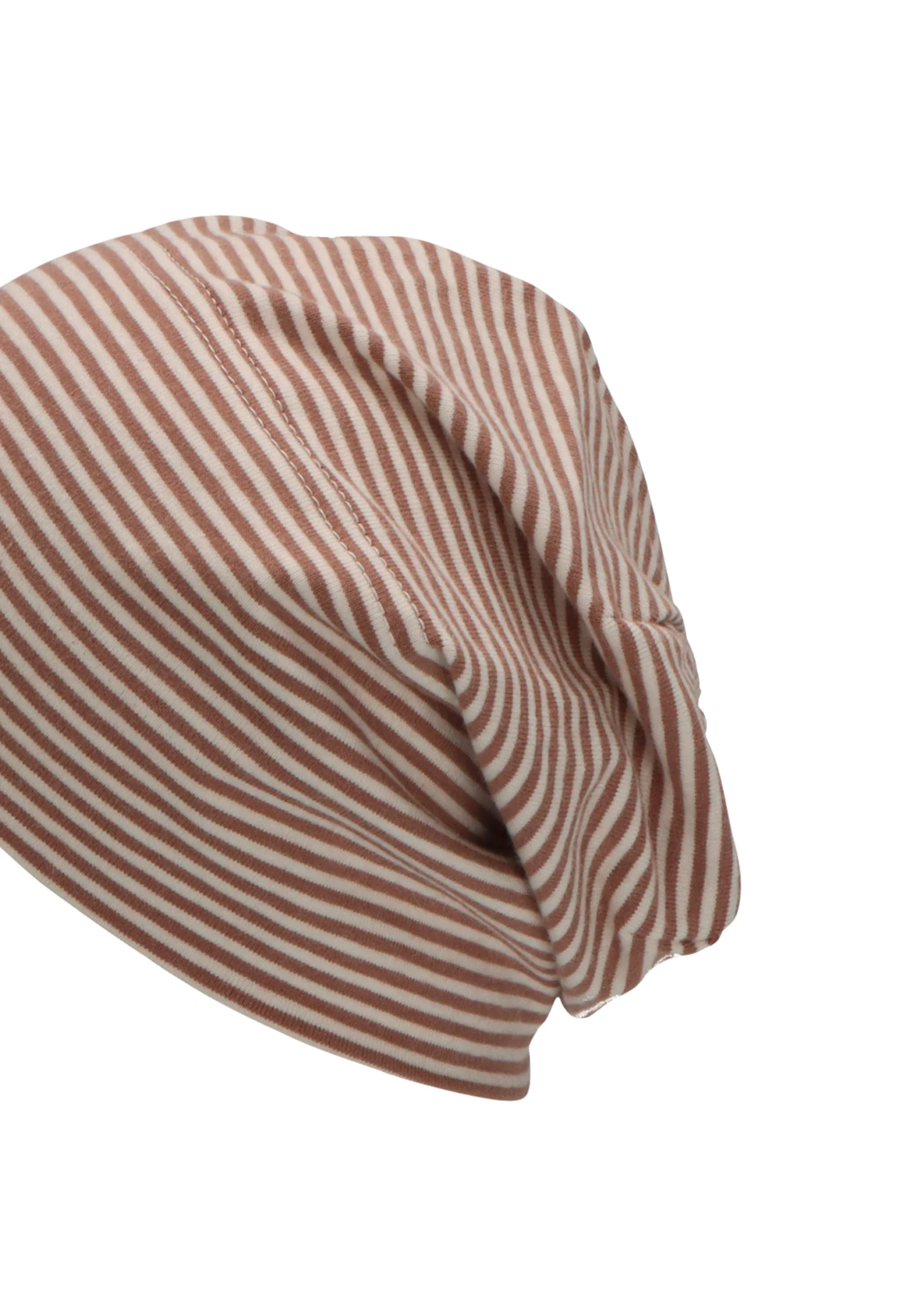 GOTS Slouch-Beanie aus Jersey (Bio) mit Ringel