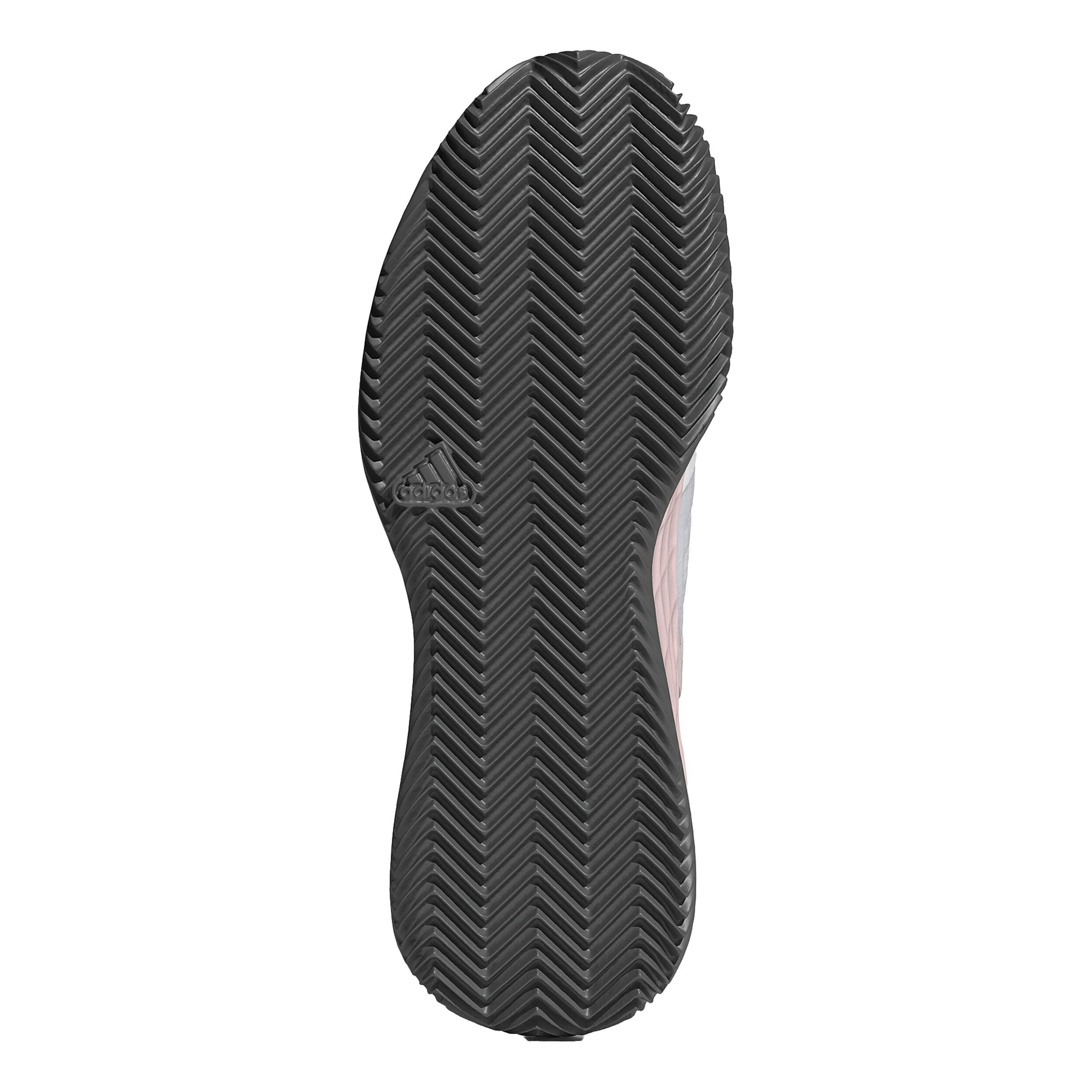 Adizero Ubersonic 4.1 Sandplatzschuh Damen - Hellgrau, Rosa