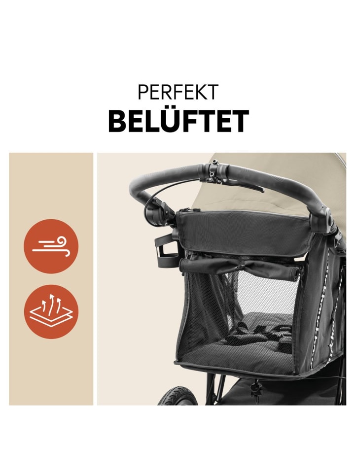 Hauck Buggy & Jogger Runner 3 (mit großen Luftreifen) - Olive in gruen,schwarz günstig kaufen onesize
