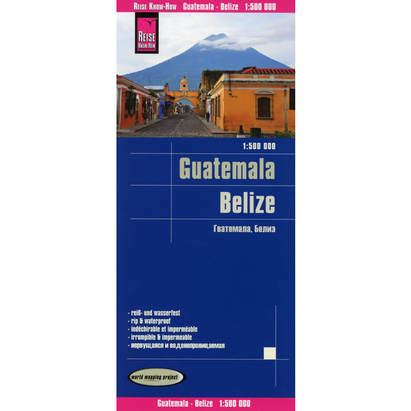 Reise Know-How Landkarte Guatemala, Belize 1 : 500 000 - Straßenkarte