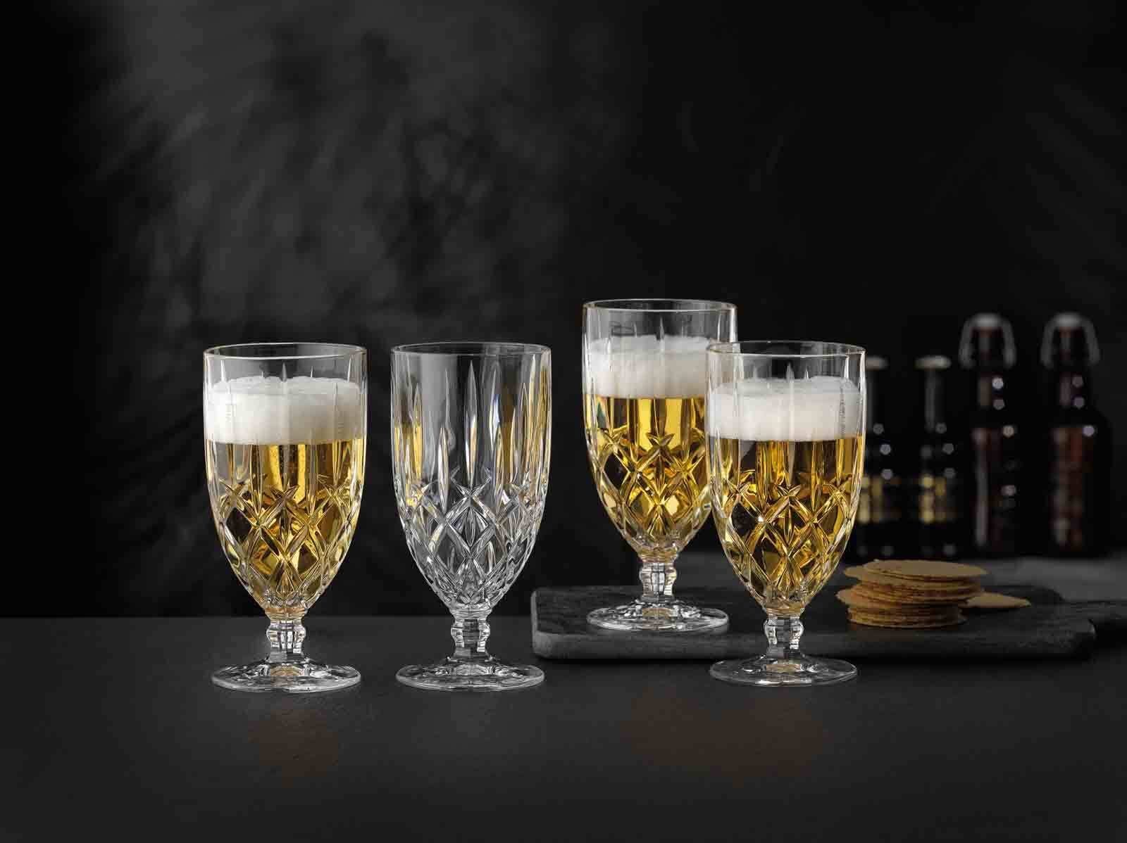 Nachtmann Bierglas Noblesse Biergläser 425 ml 4er Set, Glas