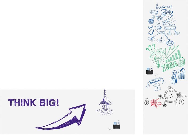Legamaster Wrap-Up Whiteboard-Folie Wandmontiert Magnetisch Polypropylen Einseitig 150 (B) x 101 (H) cm
