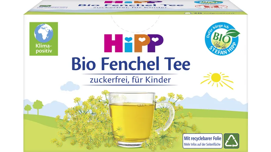HiPP Teegetränke Bio-Tee im Aufgussbeutel: HiPP Bio-Fenchel-Tee 20 x 1 30 g