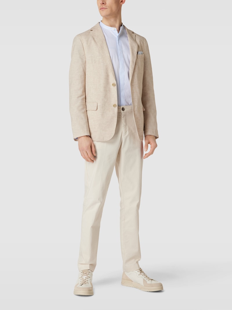 2-Knopf-Sakko mit Strukturmuster in beige