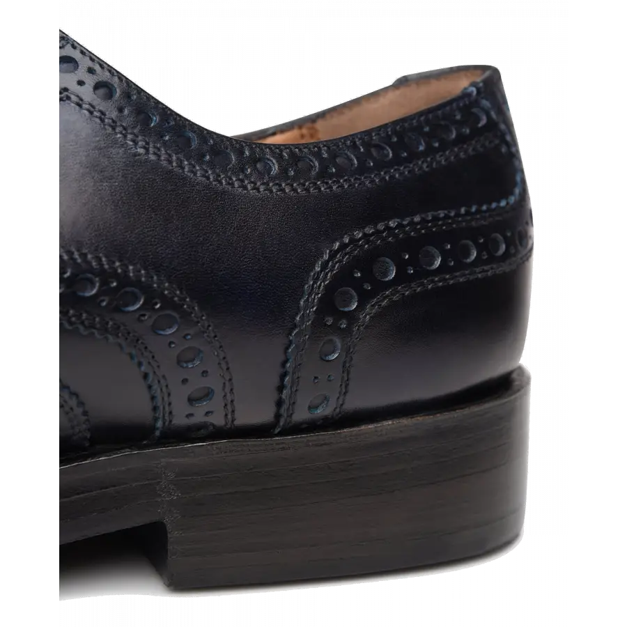 Heinrich Dinkelacker - Businessschuhe Derby RIO FULL-BROGUE TC Kalbsleder - blau