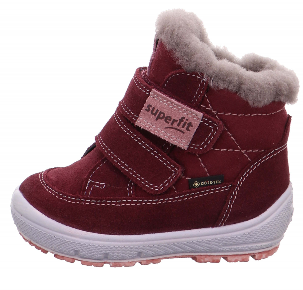 GROOVY - Rot/Rosa Boots mit Klettverschluss