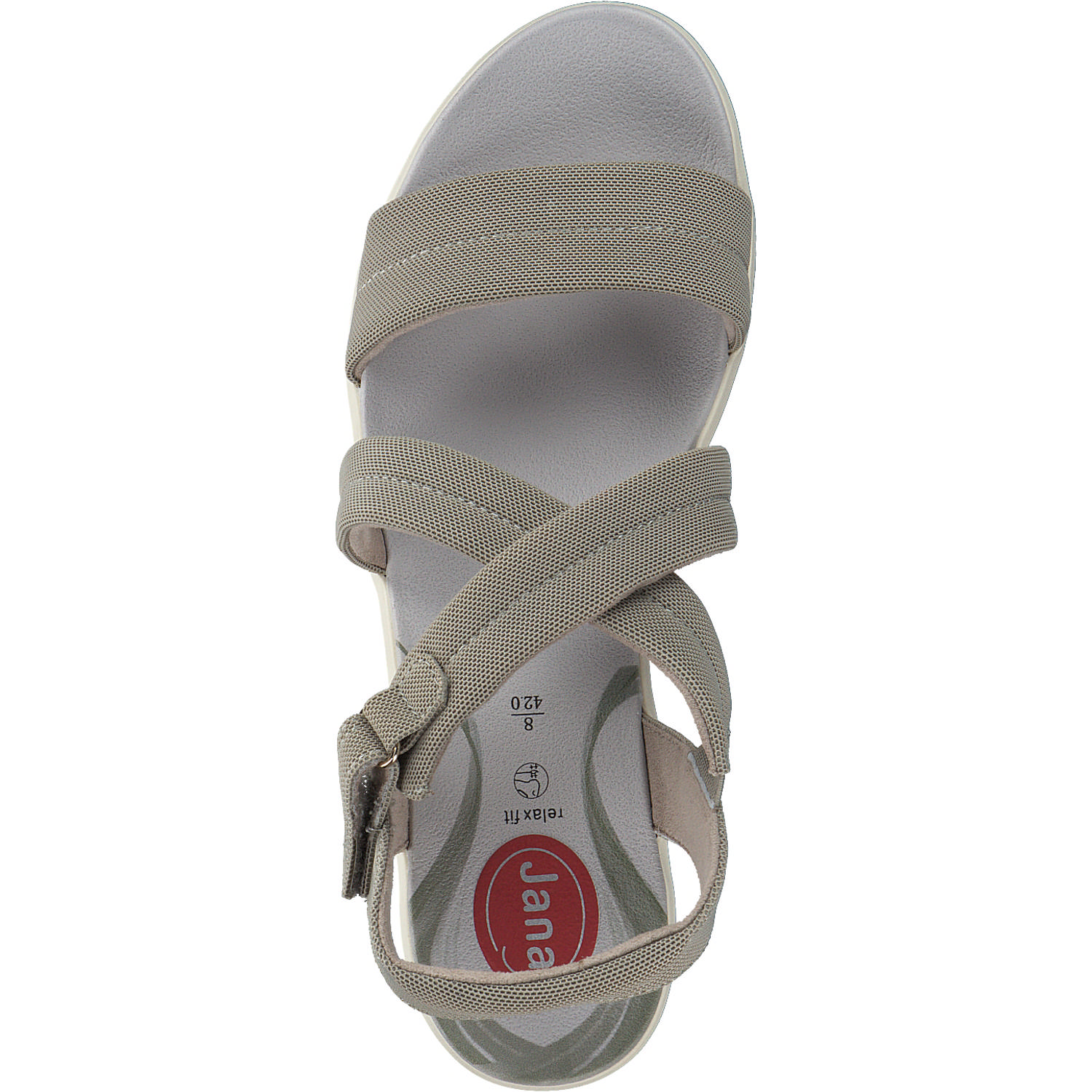 Jana Shoes 28760, Plateau-Sandaletten, Damen, sage