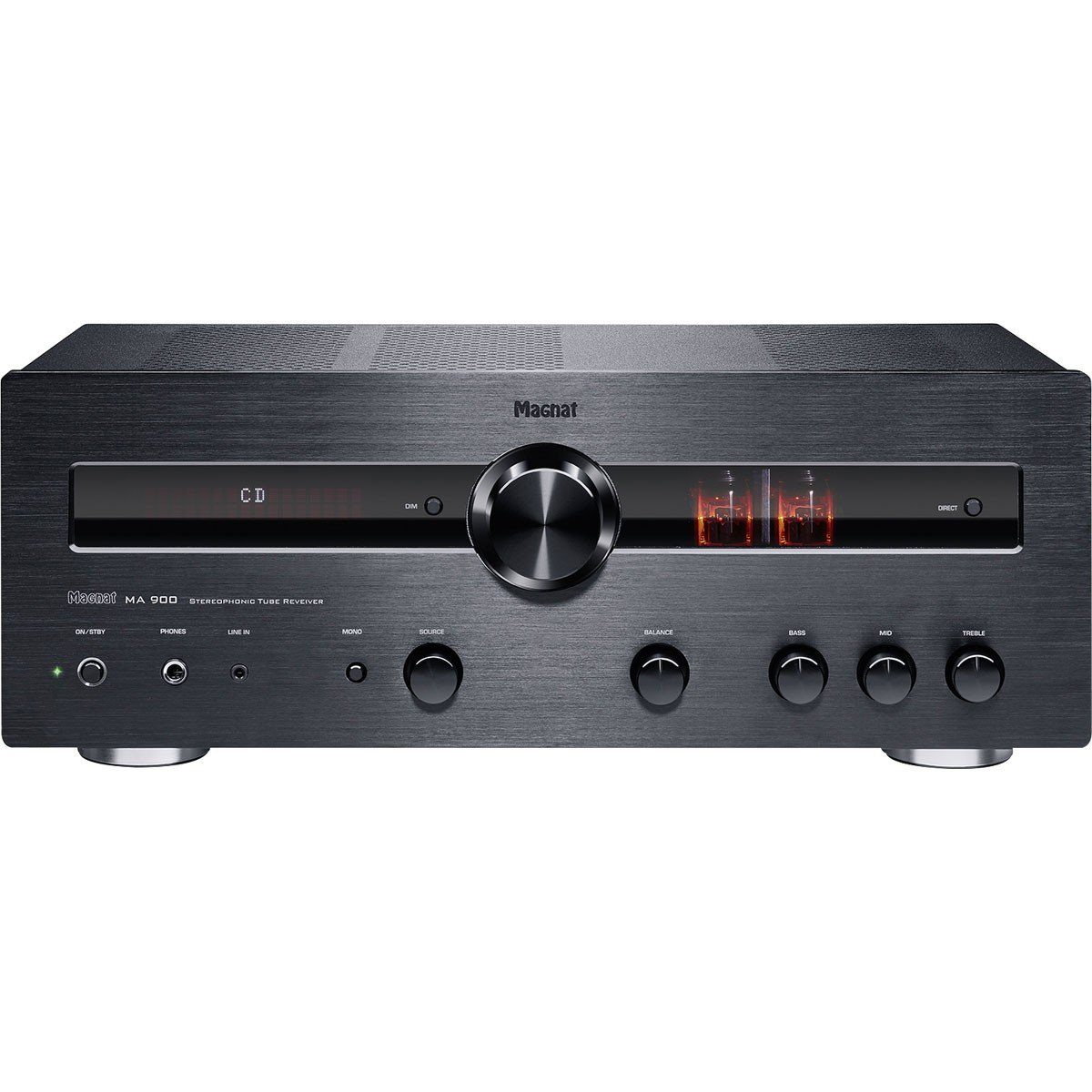 Magnat MA 900, schwarz Stereo Hybrid-Verstärker Vollverstärker