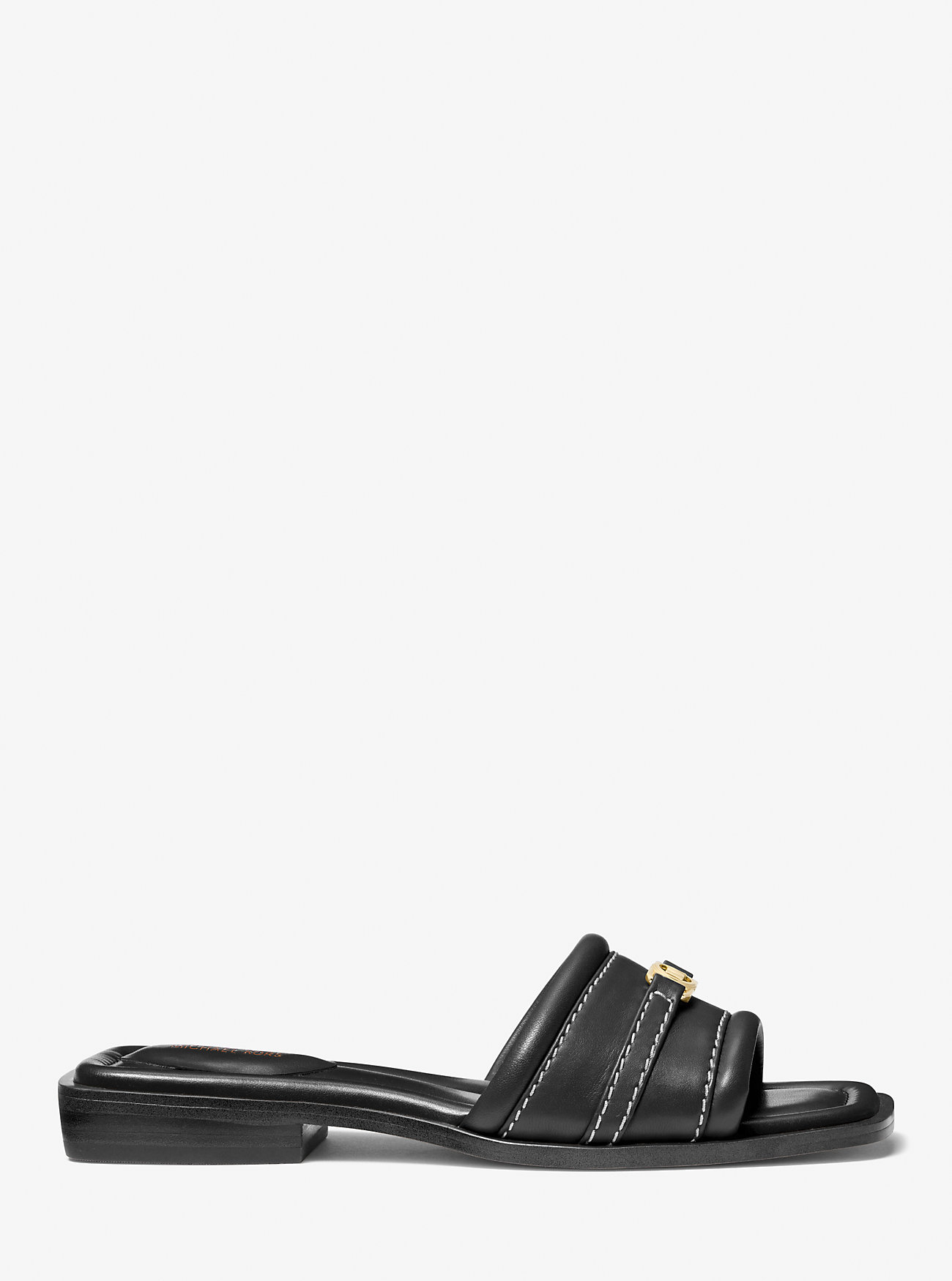 Mandy skinnsandaler - SVART
