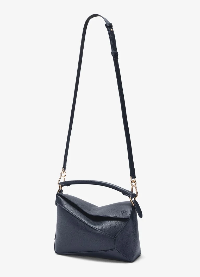 LOEWE Puzzle Edge Malá kabelka z telecí kůže