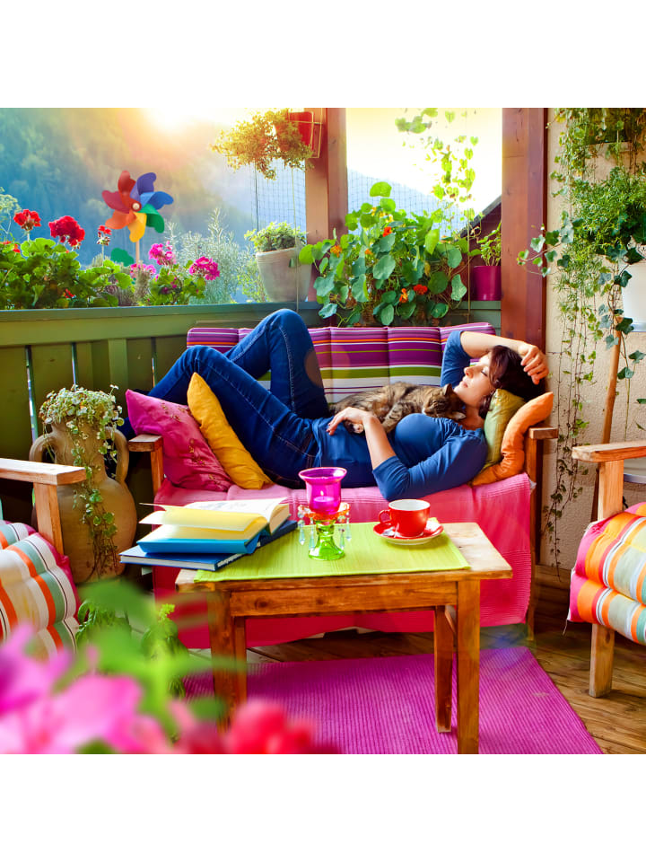 relaxdays 2x Windrad in Bunt - (B)18 x (H)47,5 x (T)8,5 cm günstig kaufen onesize