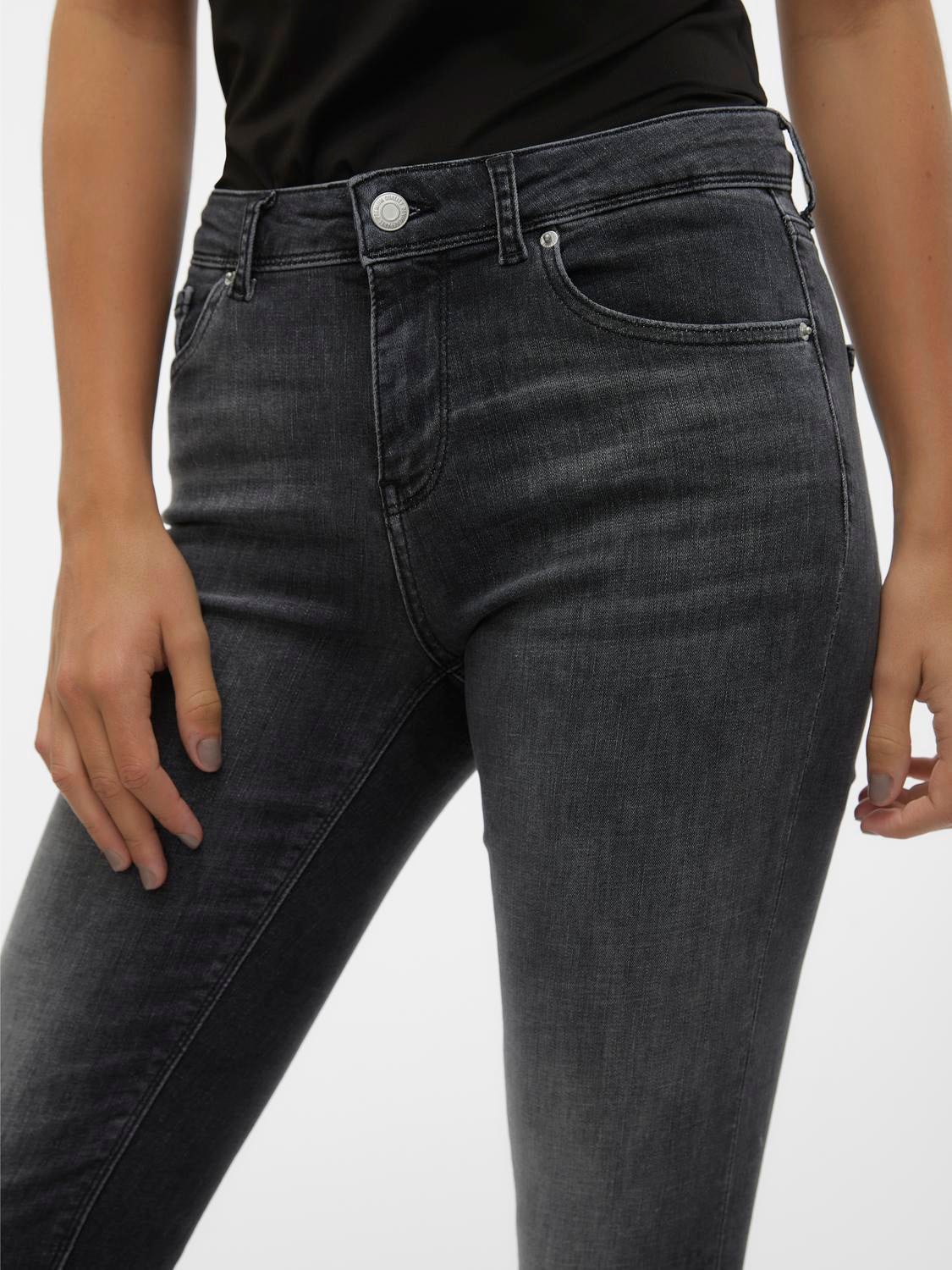 VMLUX Mid Rise Slim Fit Jeans