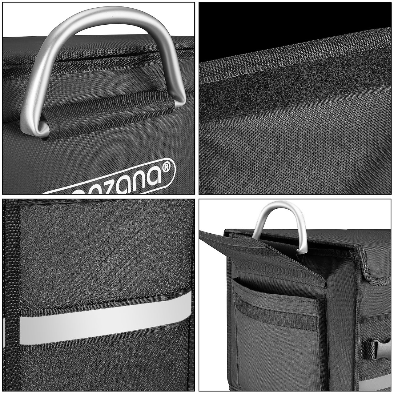 Casaria monzana® Kofferraumtasche Schwarz 60x35x30cm