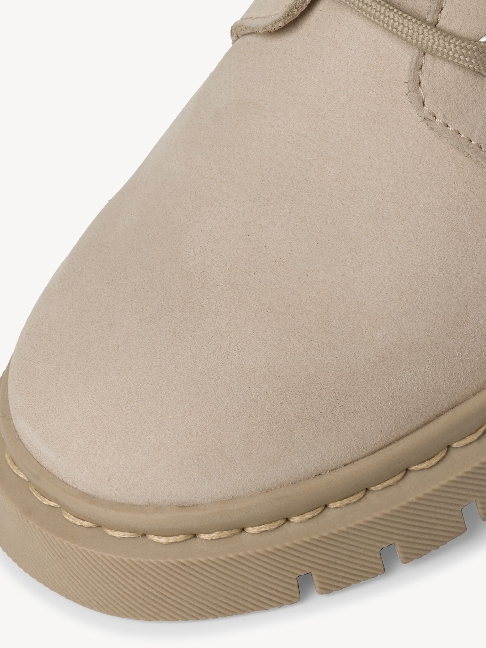 Bottine en cuir - beige
