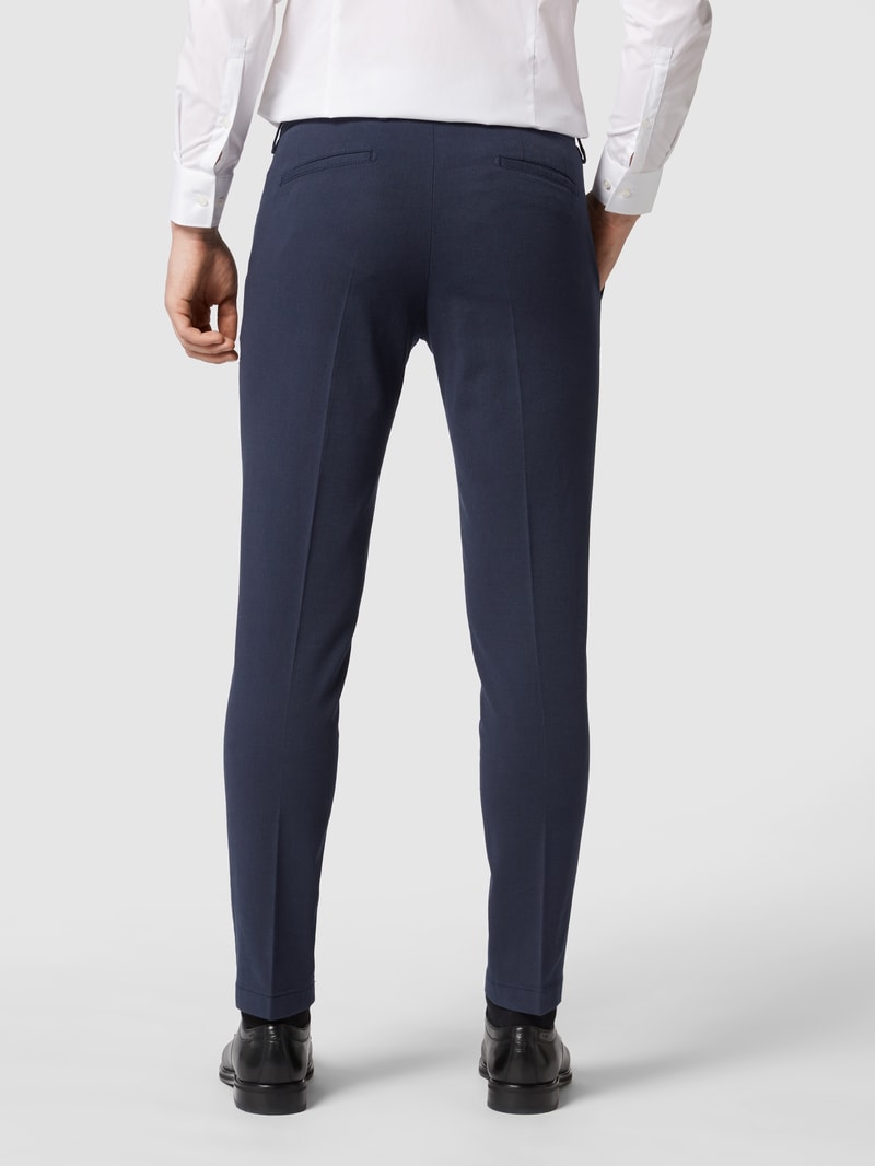 Slim Fit Stoffhose mit Stretch-Anteil Modell 'CiBrody' in dunkelblau meliert