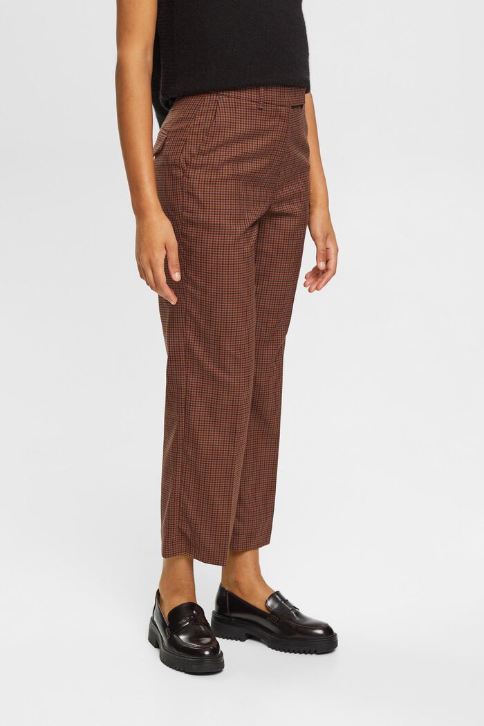 Cropped-Hose mit Karo