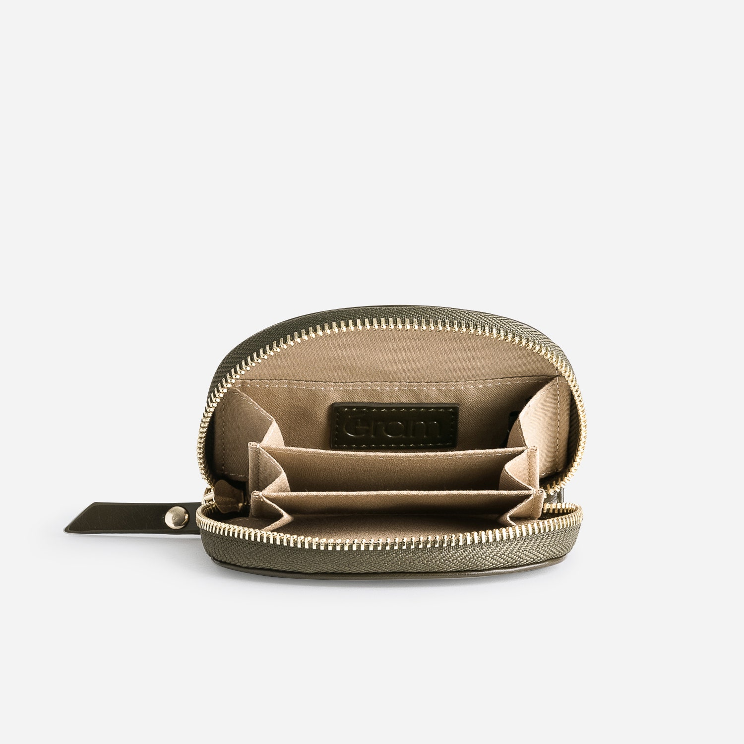 Porte-monnaie vert olive