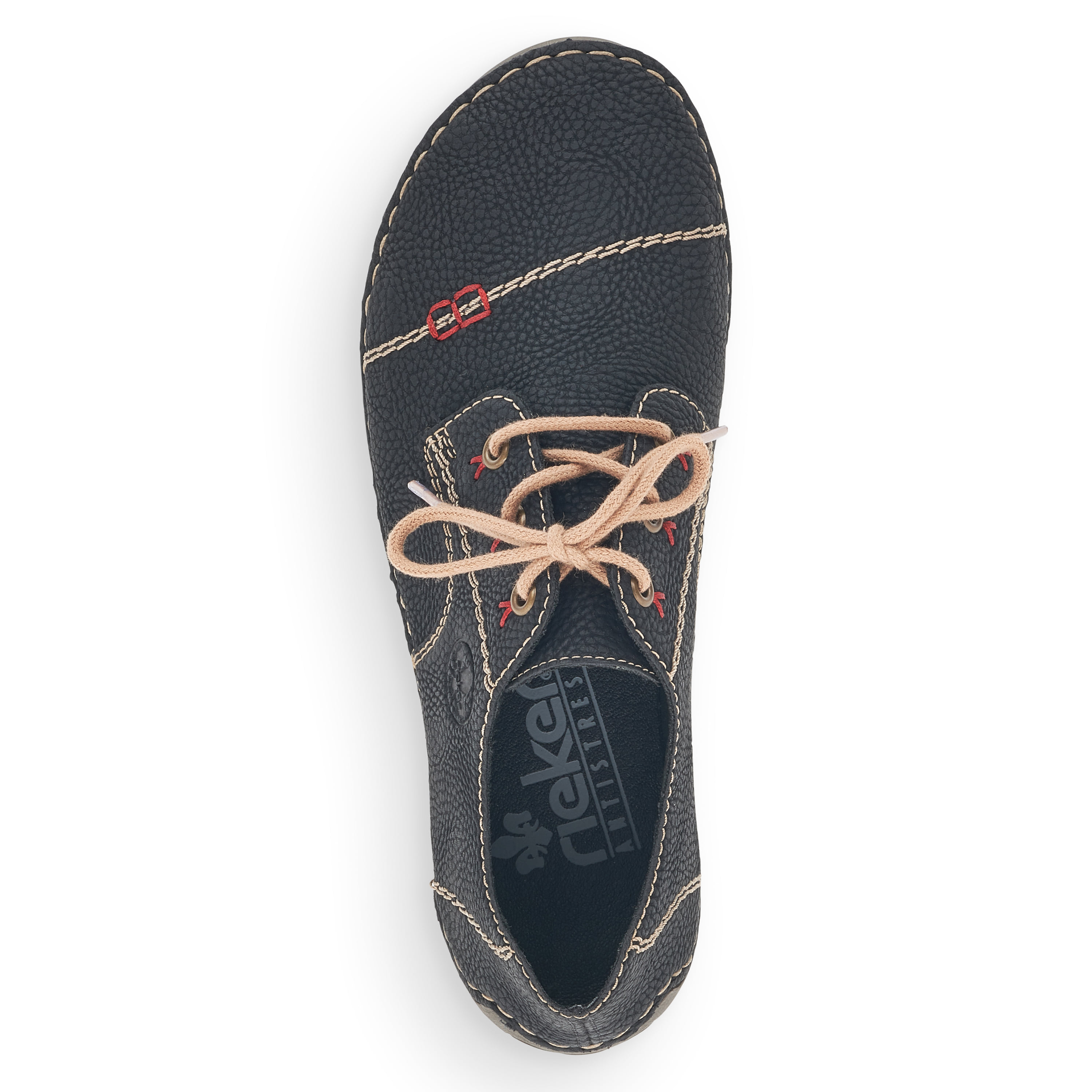 Rieker Damen Schnürschuhe asphaltschwarz