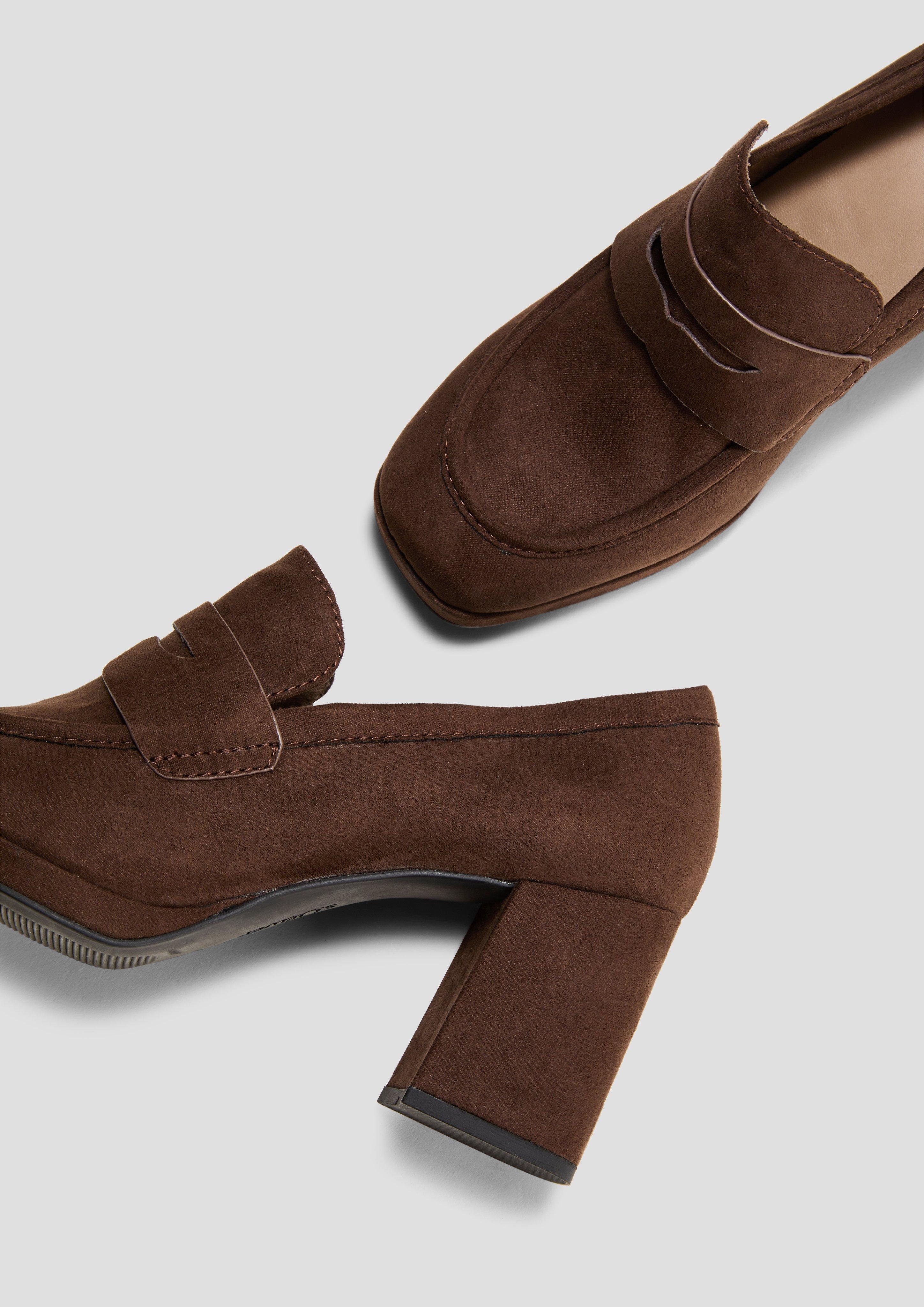Slipper in Veloursleder-Optik  6008281-304