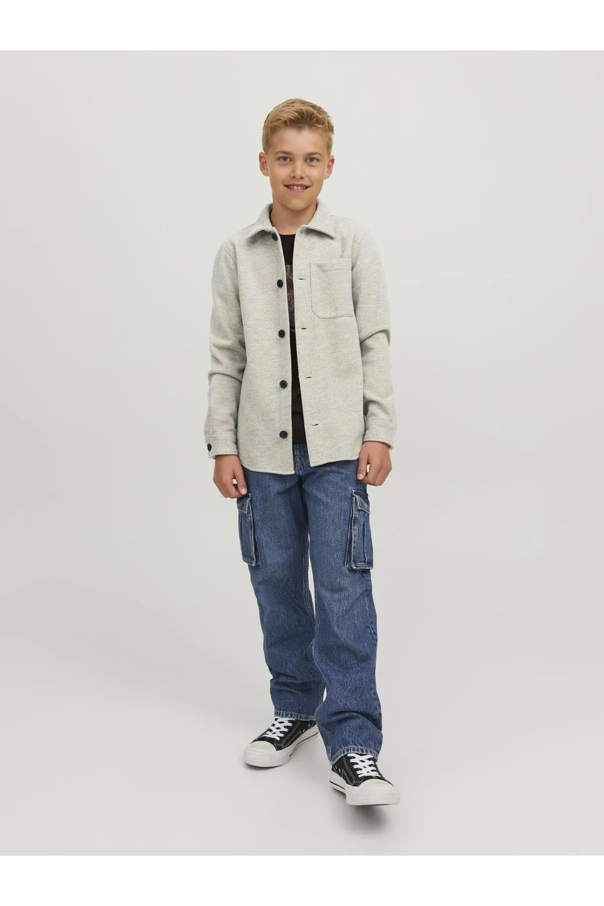 Jack & Jones Junior  Overshirt Boys meliertes