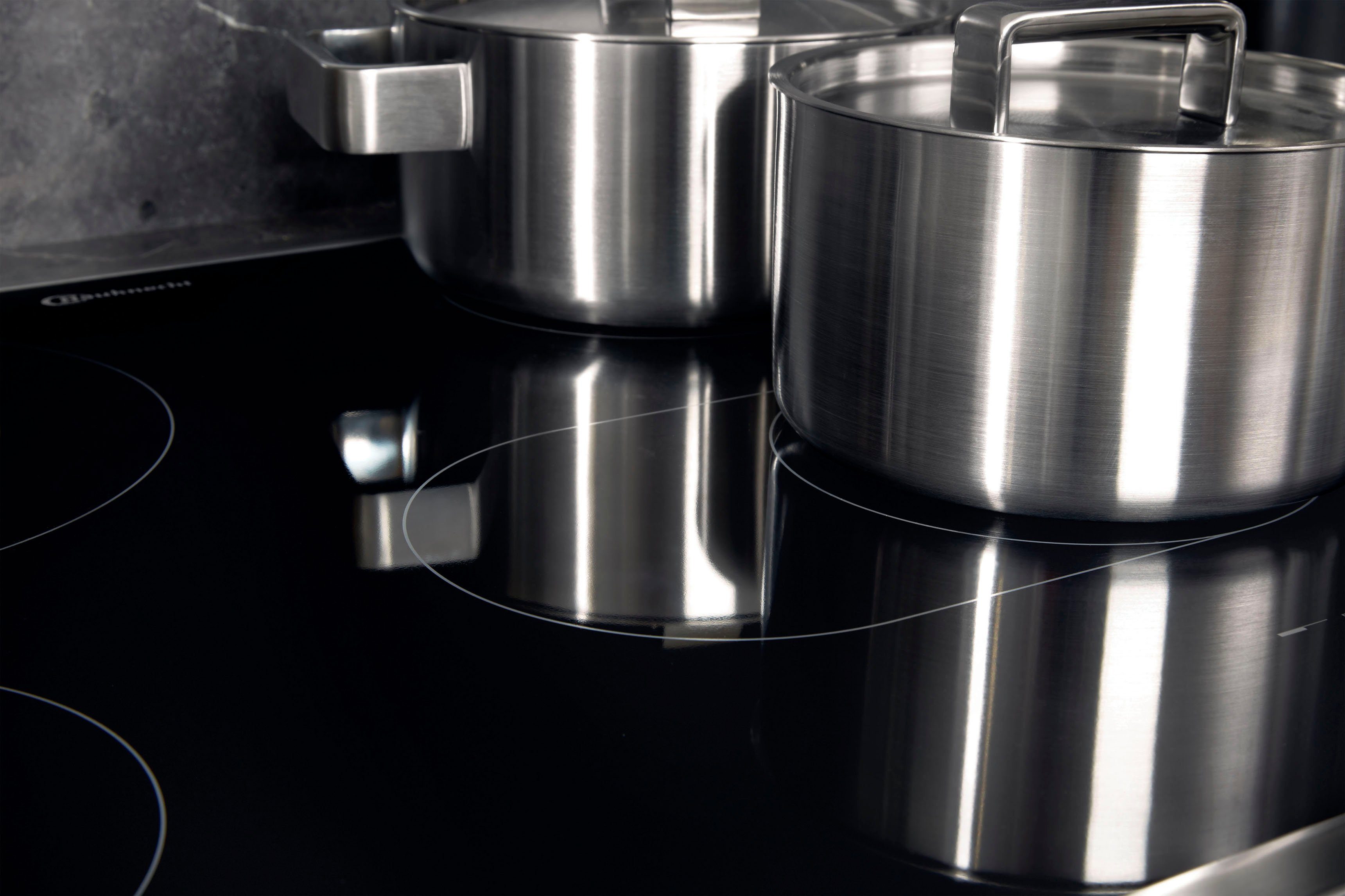 BAUKNECHT Backofen-Set BAKO4 HR6 BLACK, mit 2-fach-Teleskopauszug, Hydrolyse
