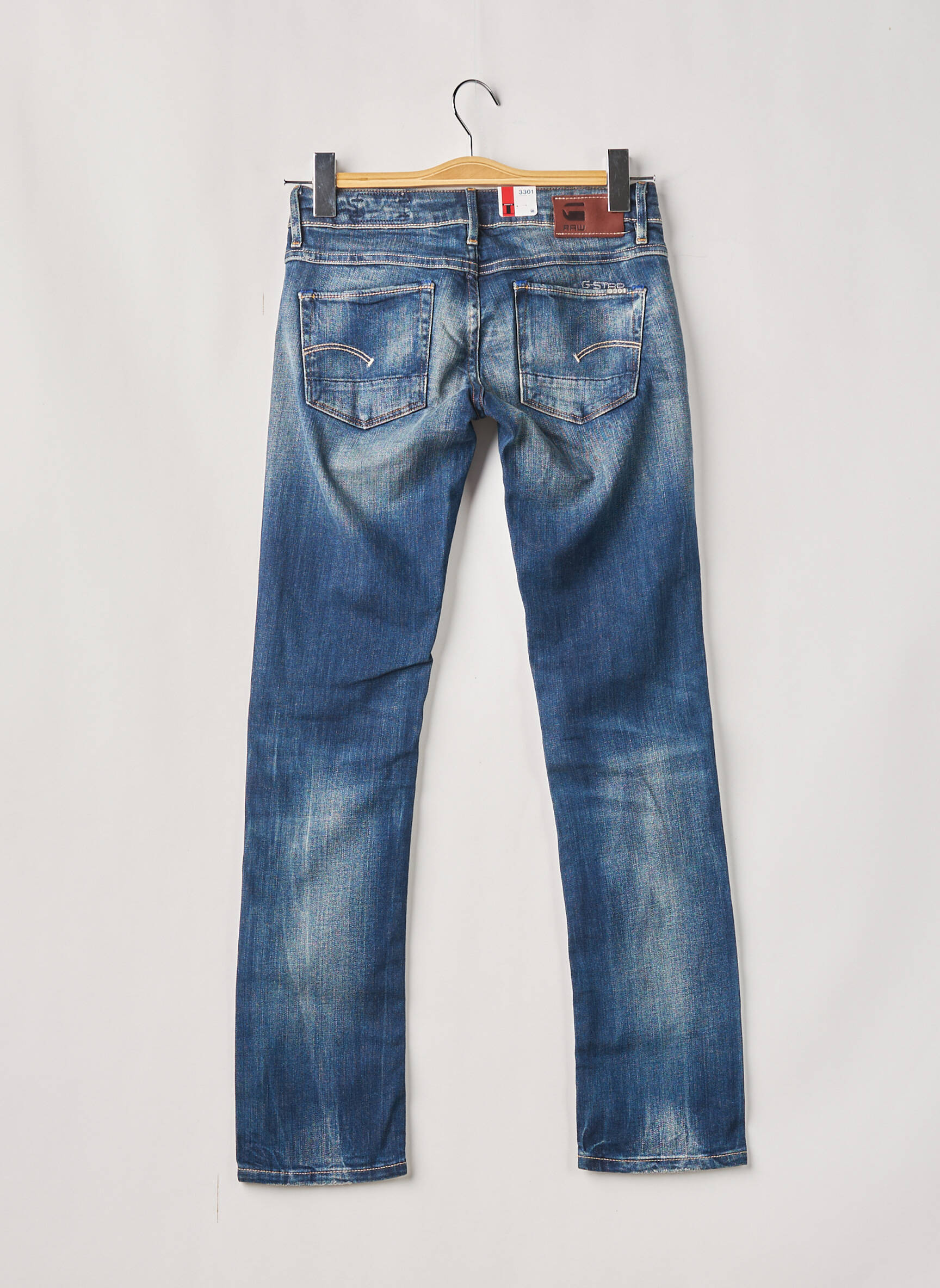 G Star Jeans Coupe Droite Femme couleur bleu