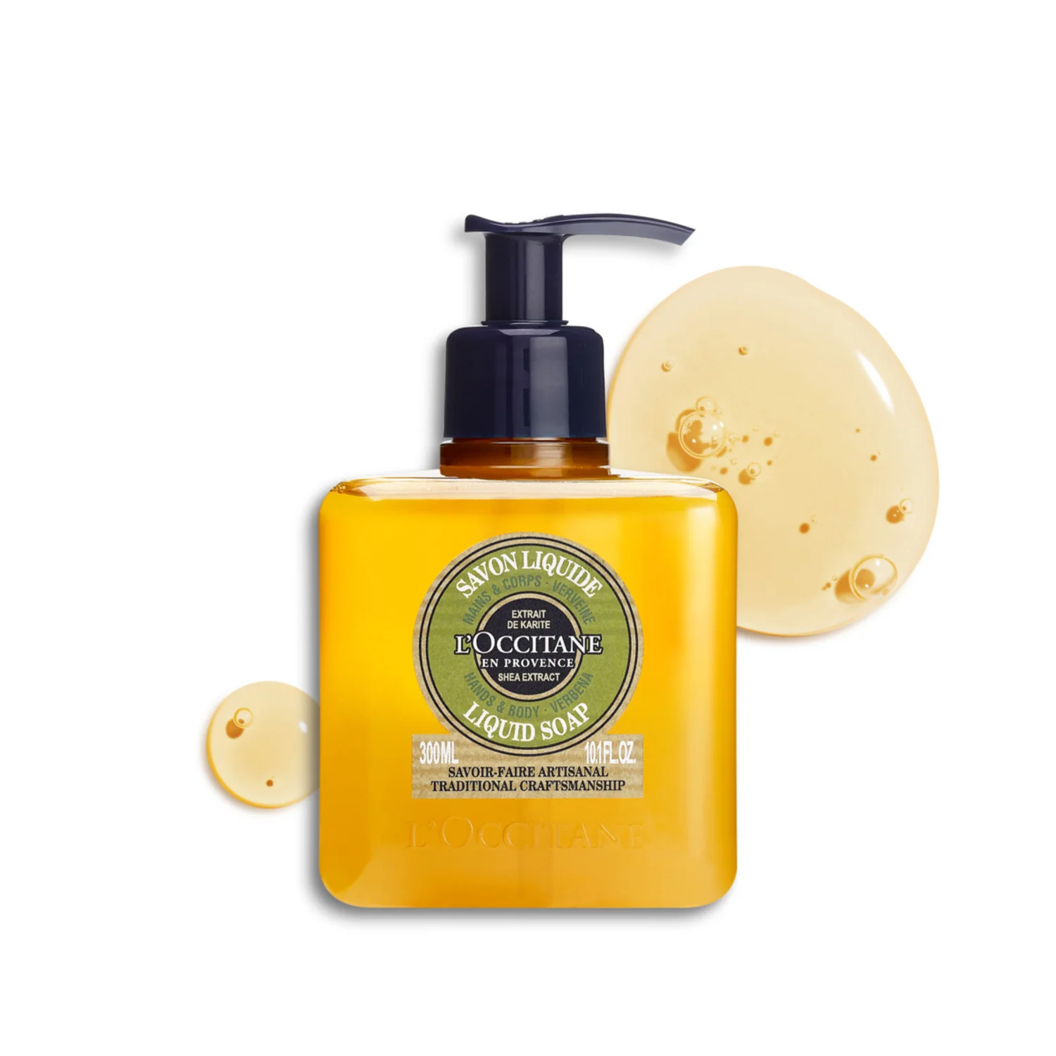 Karité Savon Liquide Mains & Corps Verveine - Hand-, bad- och duschrengöring