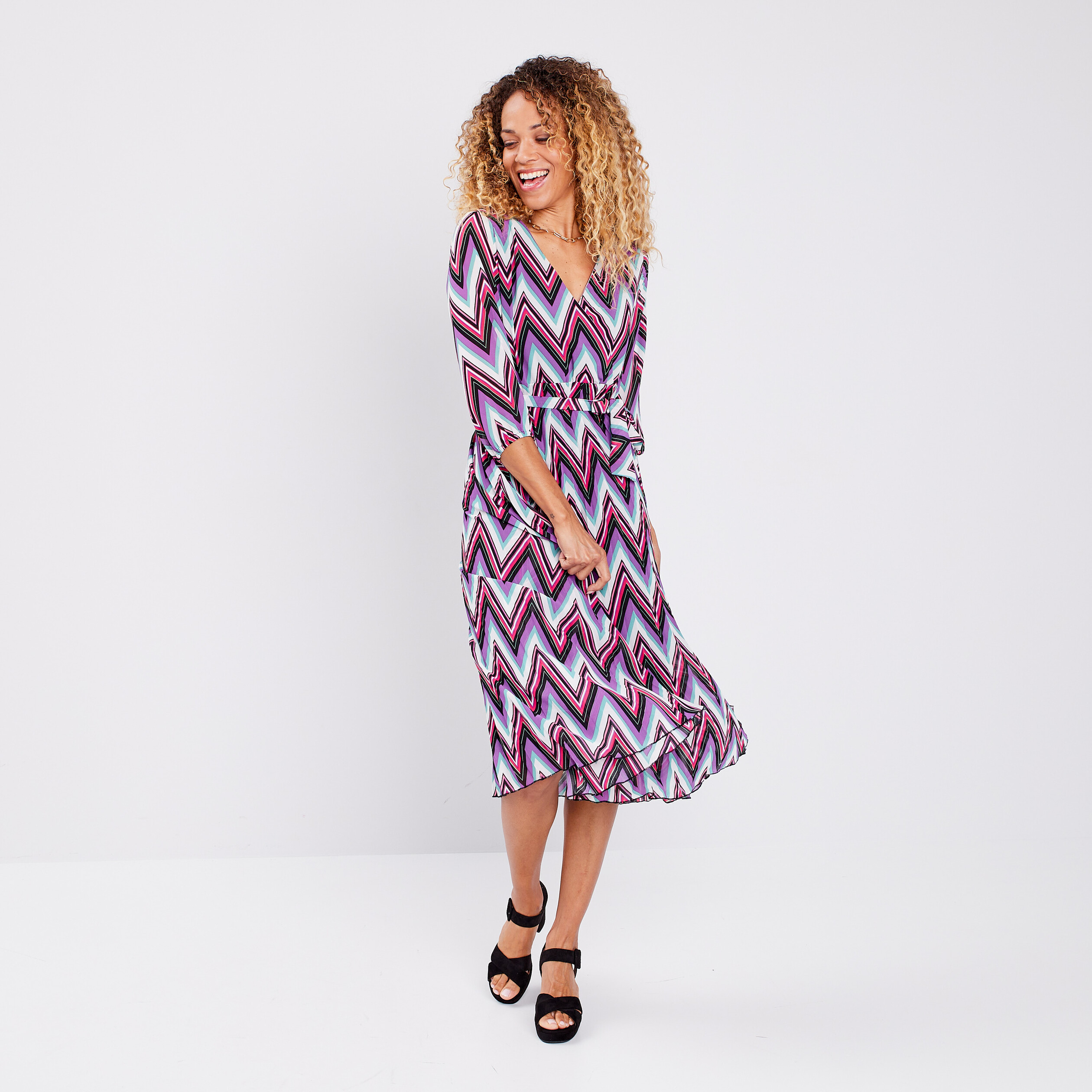 Robe longue à ceinture ecru femme | La Halle