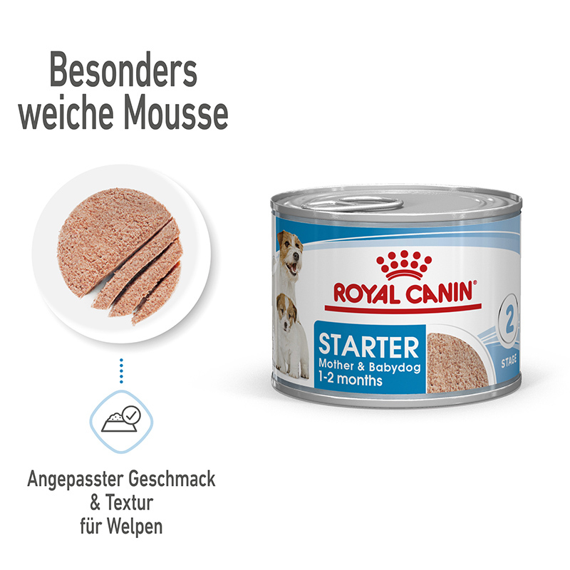 ROYAL CANIN Hundenassfutter ROYAL CANIN Starter Mousse 12x195g