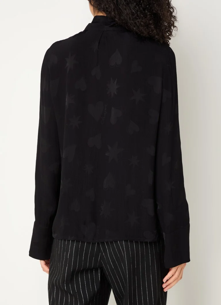 Camicetta Fabienne Chapot Minoes con motivo jacquard