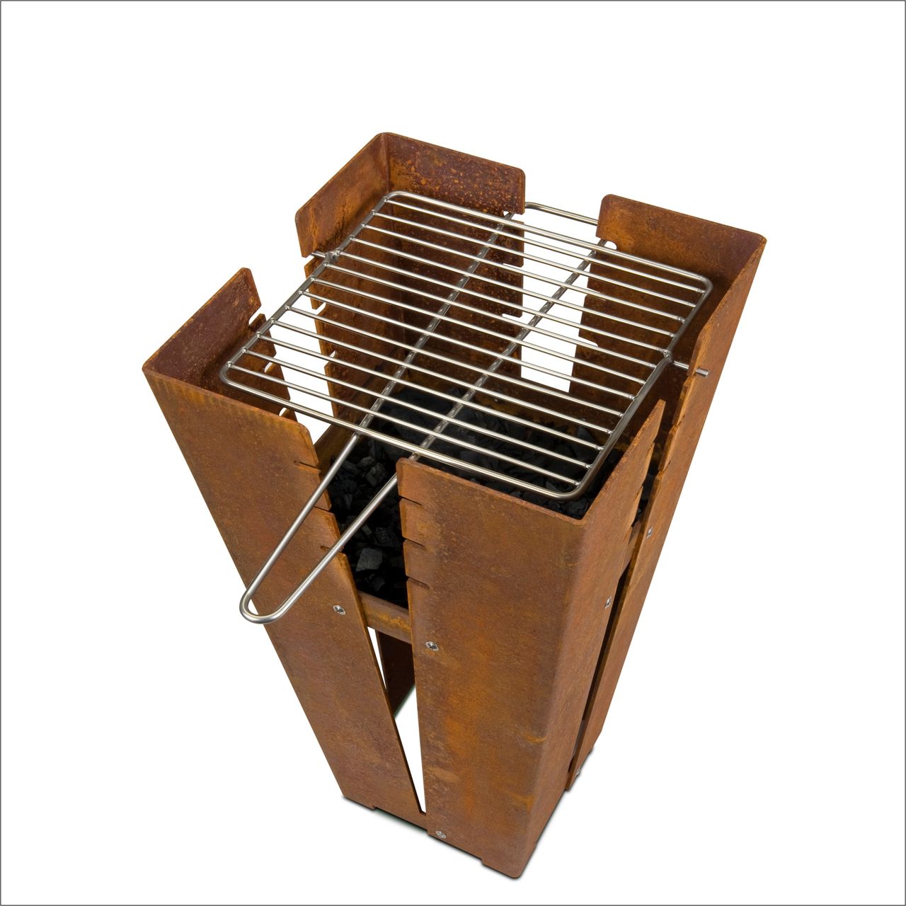 Keilbach Designprodukte Keilbach Feuerstelle, 35 x 35 x 60 cm, Stahl