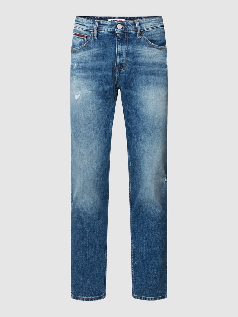 Slim Fit Jeans im Used-Look Modell 'AUSTIN' in jeans
