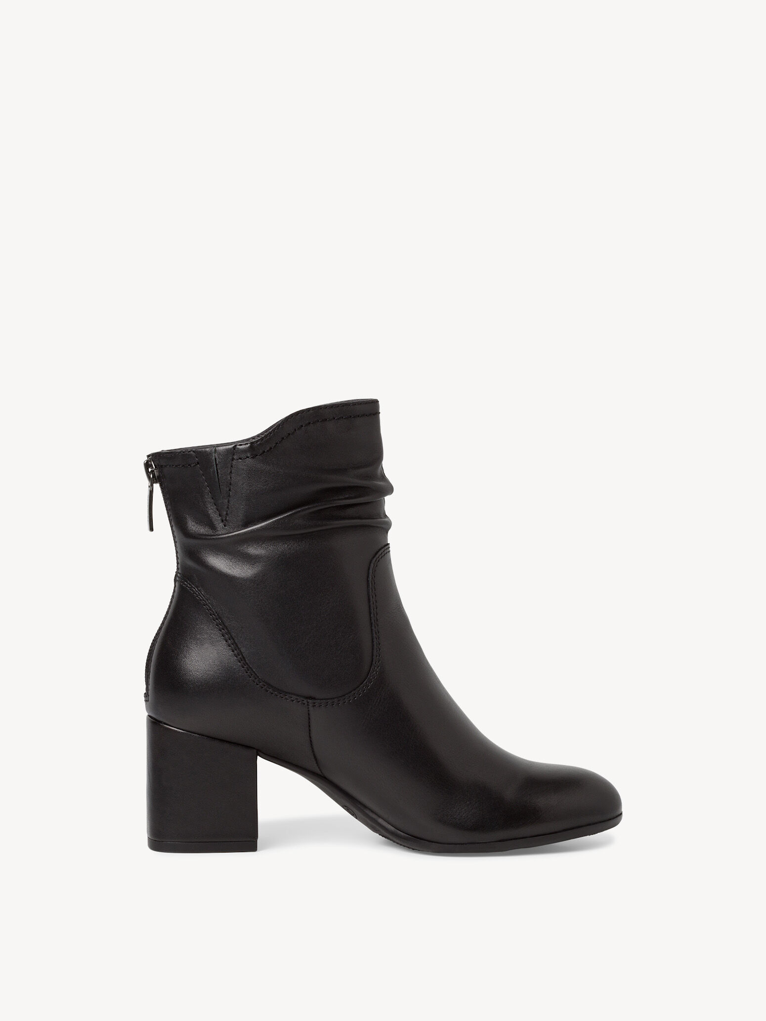 Bottine en cuir - noir