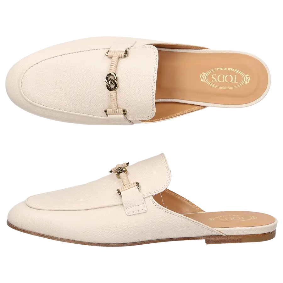 Tod's - Pantoletten 79A0I Kalbsleder - beige