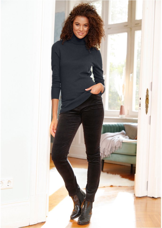 Basic Rollkragenpullover