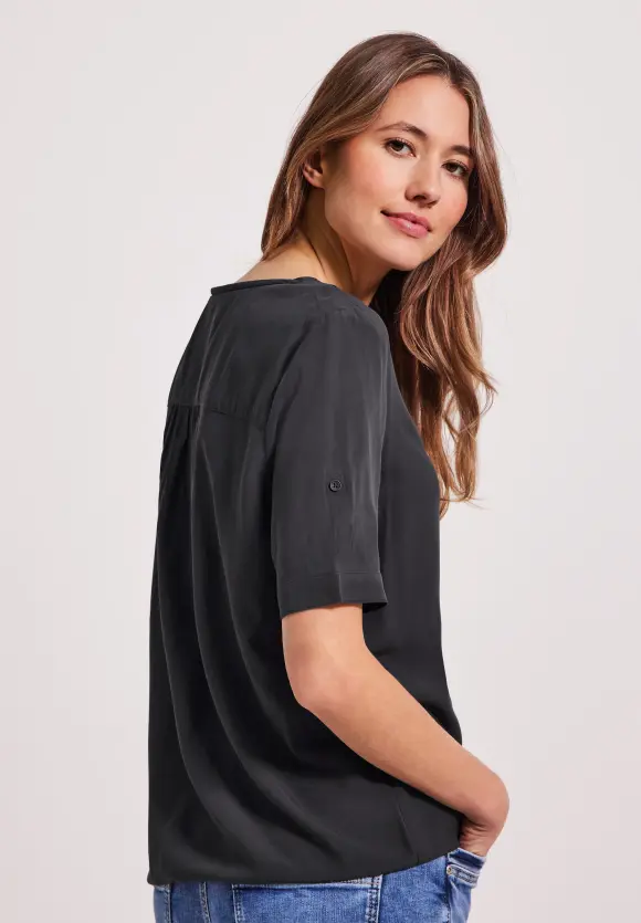 CECIL Unifarbene Basic Bluse