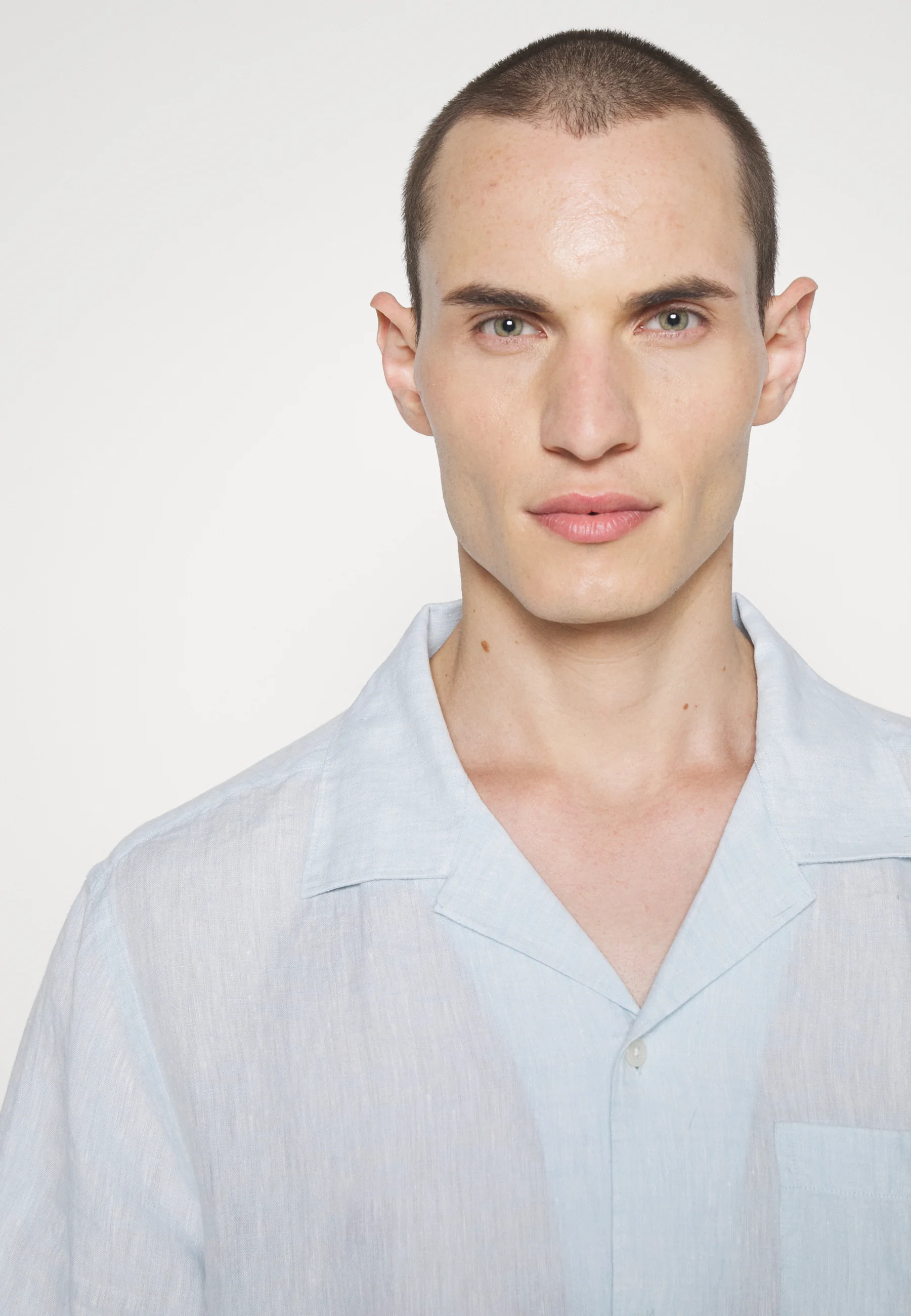 J.LINDEBERG MELANGE REG SHIRT - Camisa