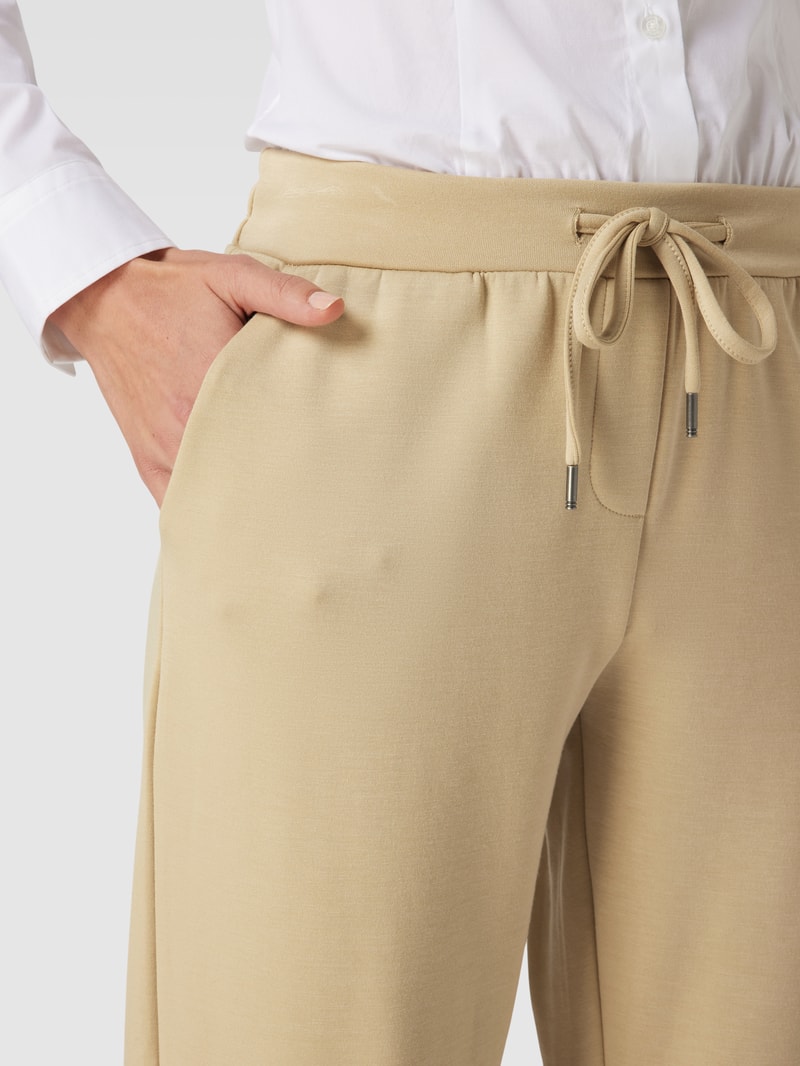 Sweatpants mit elastischem Bund Modell 'BANU' in sand