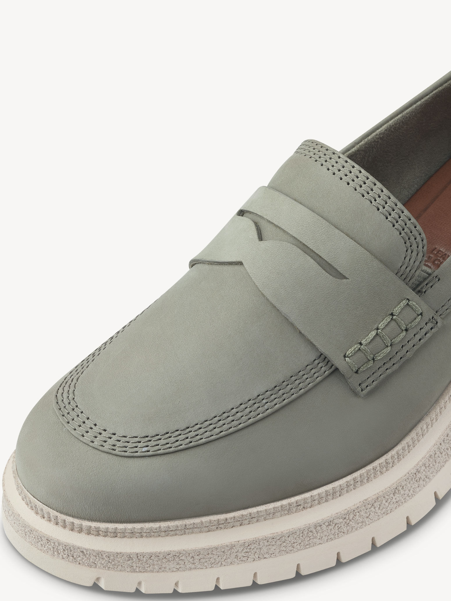 Slipper en cuir - vert