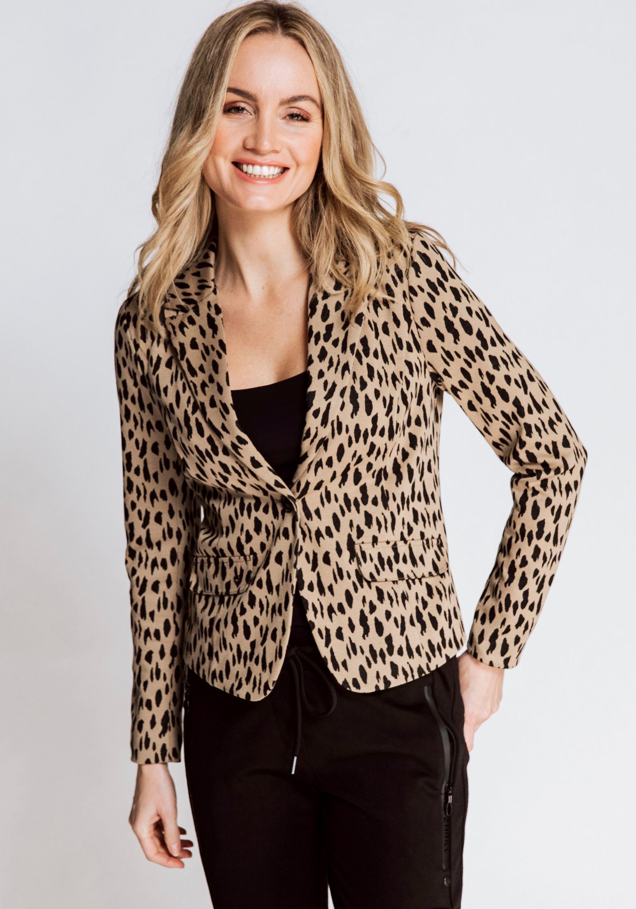 Zhrill Kurzblazer BETSY mit Allround Animalprint