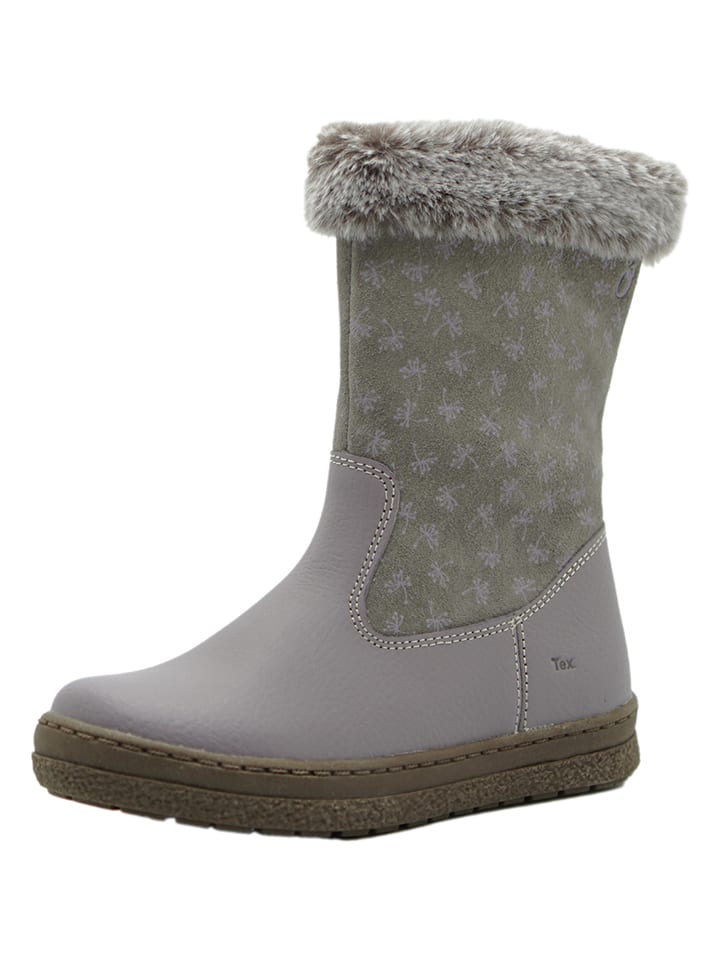 lamino Leder-Boots in Grau günstig kaufen