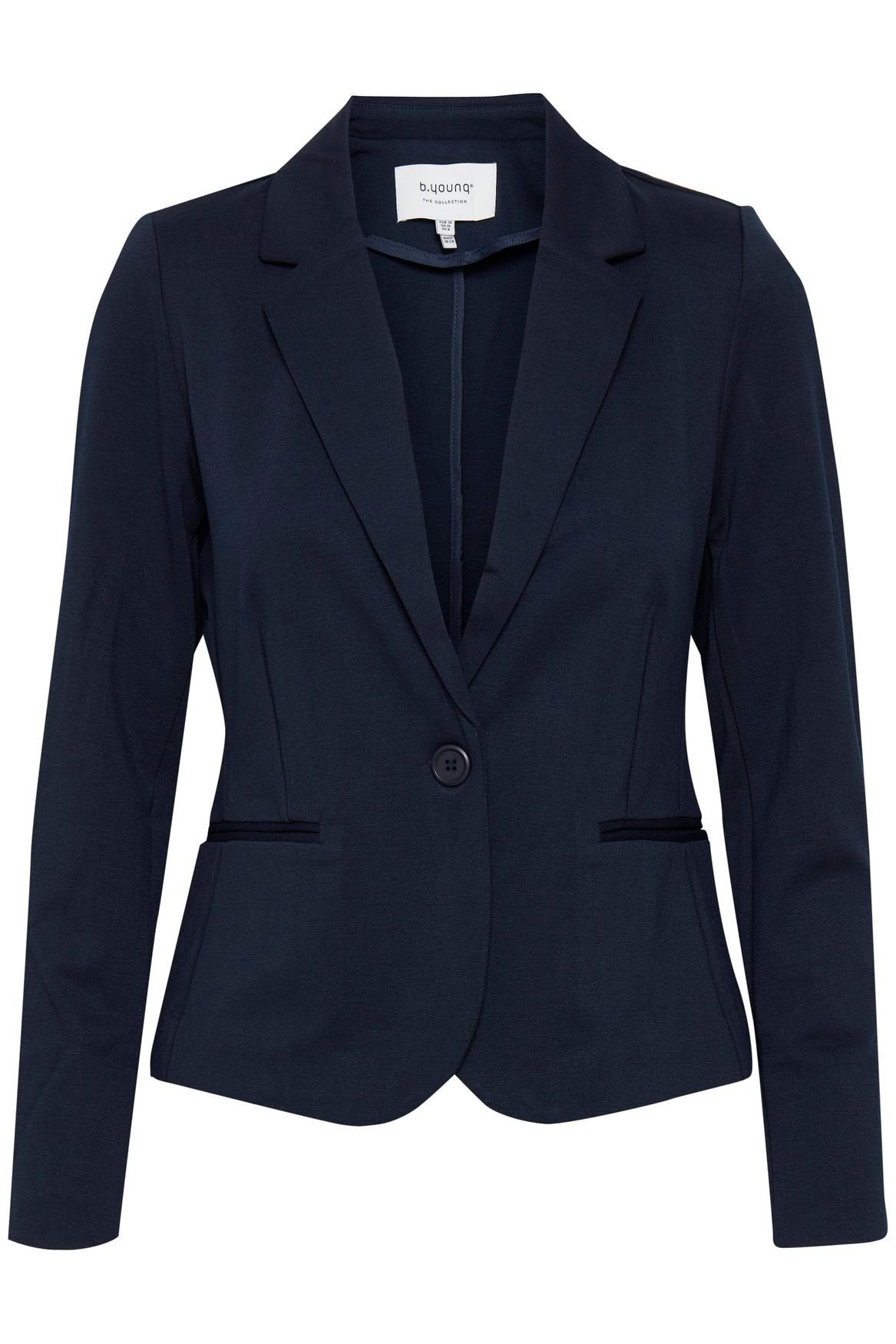 b.young Jackenblazer Dünner Langarm Blazer mit Schulterpolster Business Jacke Rizetta (regular fit) 4980 in Navy