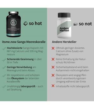 its me.now Sango Meereskoralle Nahrungsergänzungsmittel-180 Stk