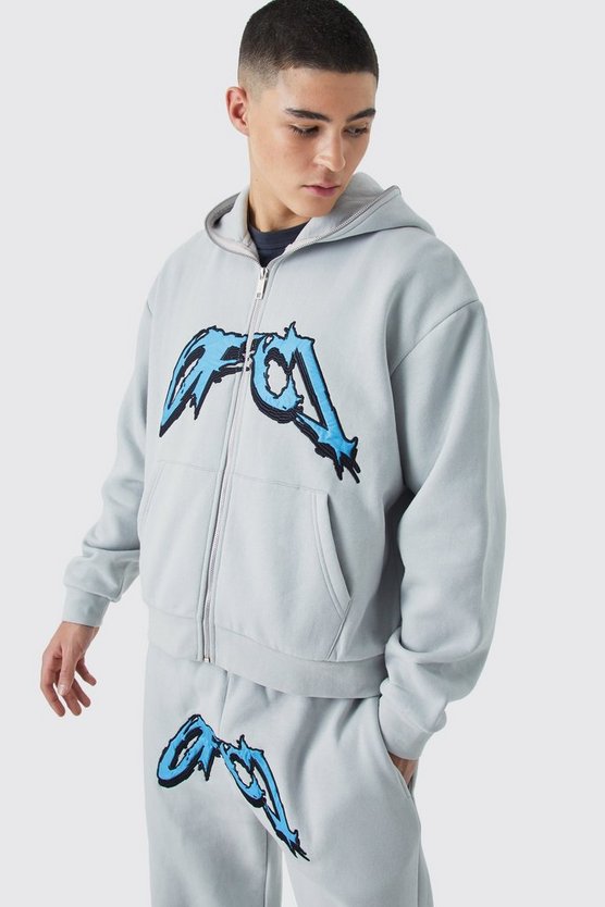 Official Satin-Hoodie mit Reißverschluss & Jogginghose