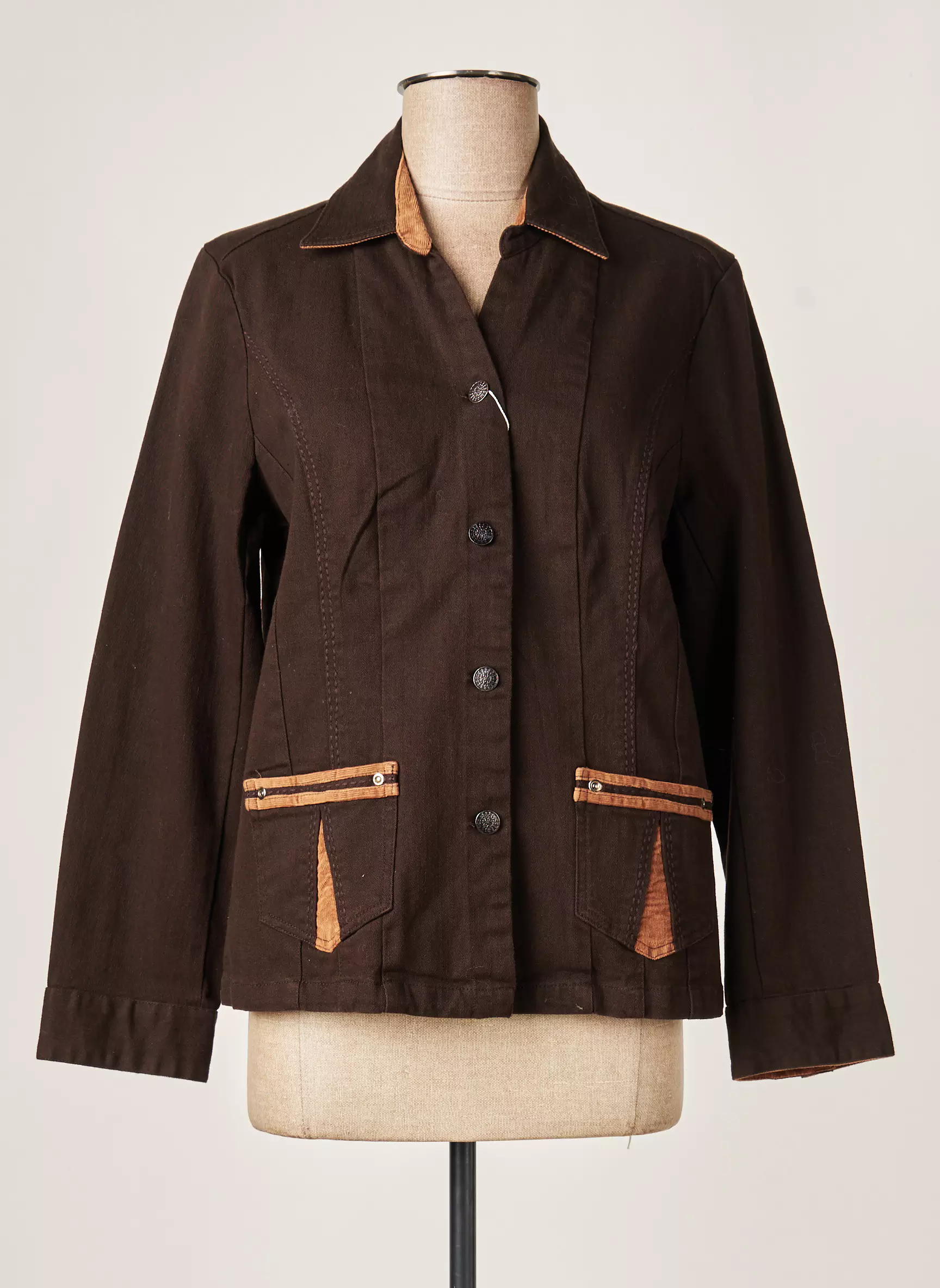 Jac Jac Vestesenjean Femme couleur marron