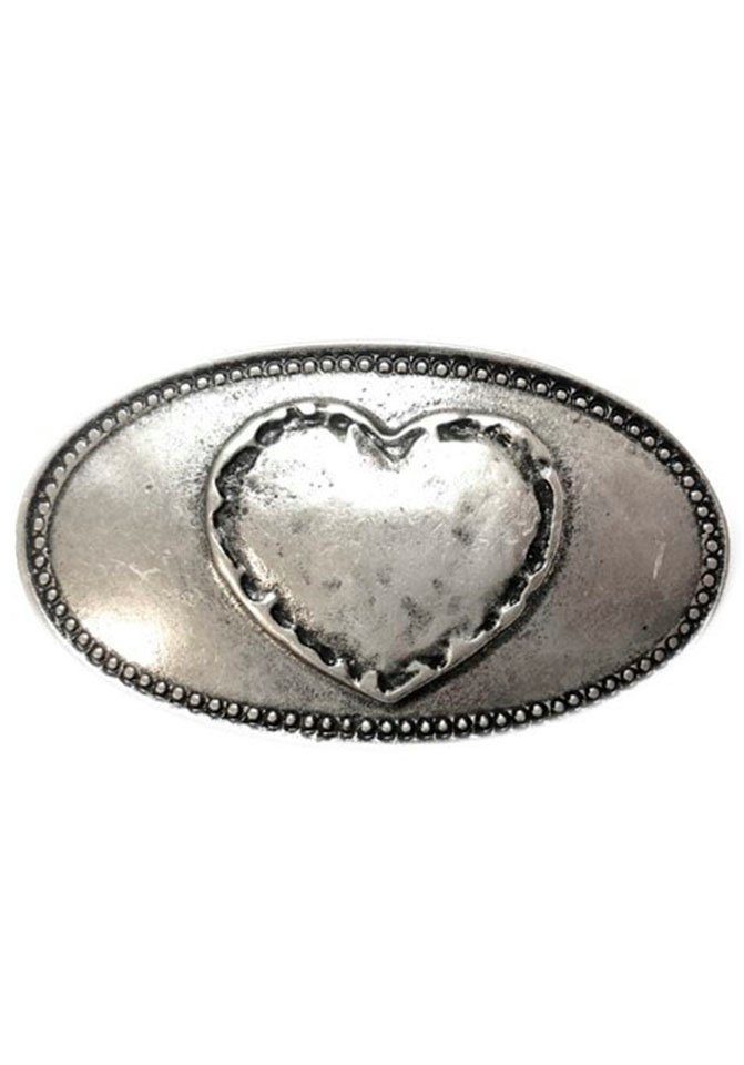 RETTUNGSRING by showroom 019° Gürtelschnalle Herz Oval Silber