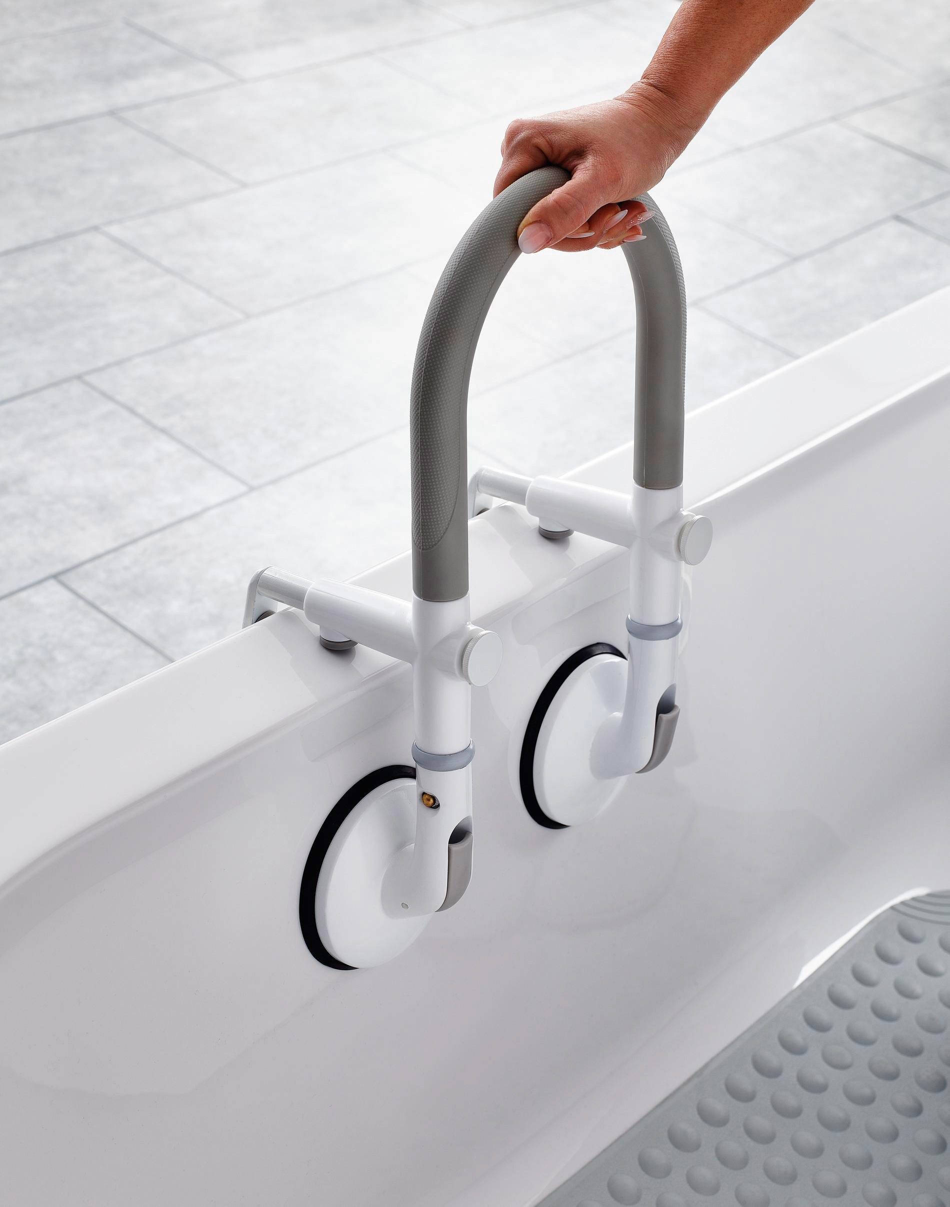 Ridder Badewannen-Einstiegshilfe Premium, belastbar bis 120 kg, mit Saugnapf