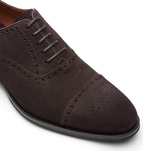 Lottusse Oxford Aus Kalbsveloursleder In Mokka