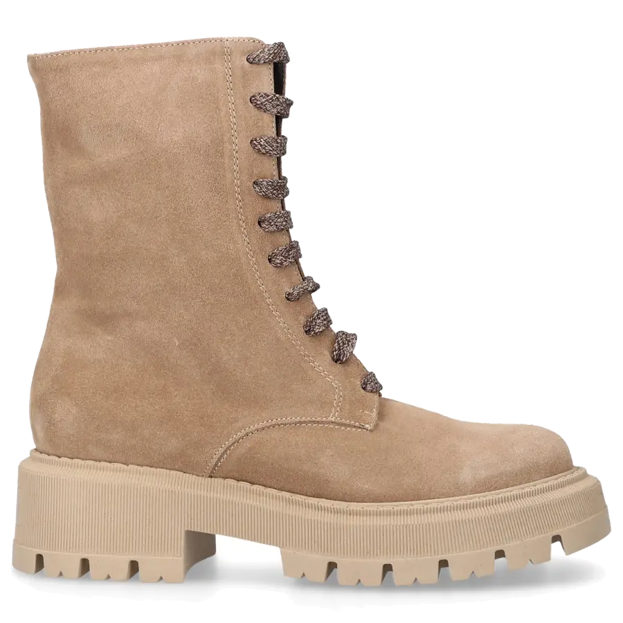 EN AVANT - Stiefeletten C024 Veloursleder - beige