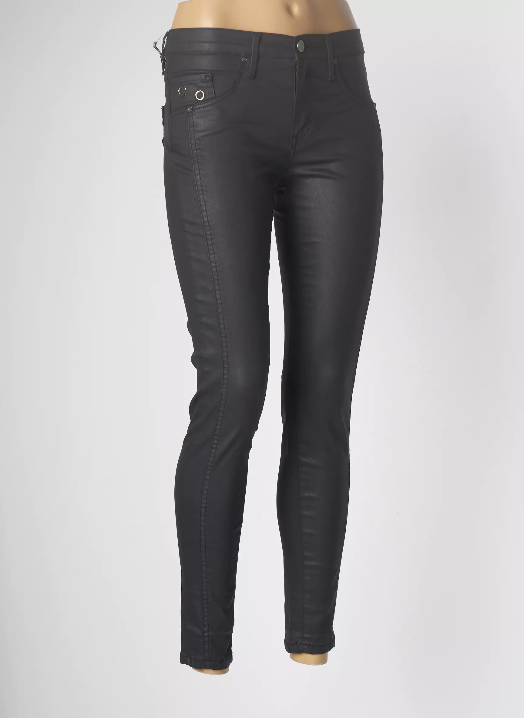 Desgaste Pantalon7 8 Femme couleur noir